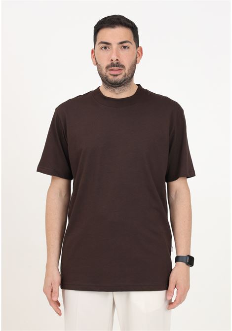 Brown short-sleeved t-shirt for men SELECTED HOMME | 16077385Chocolate Torte
